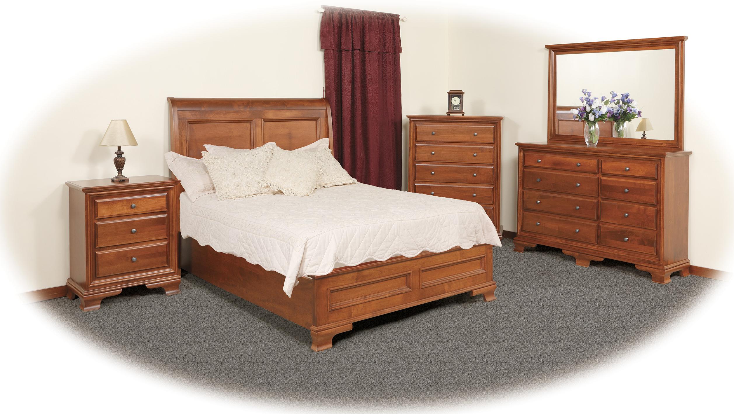 Daniel's Amish Classic Landscape Dresser Mirror Conlin's Furniture